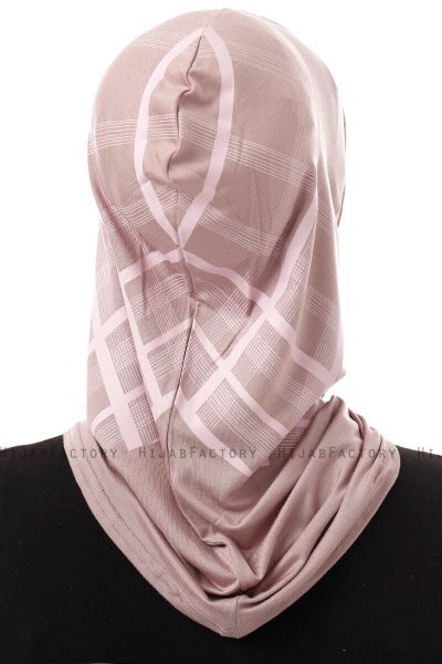Ekose Plain - Stone Grey One-Piece Al Amira Hijab