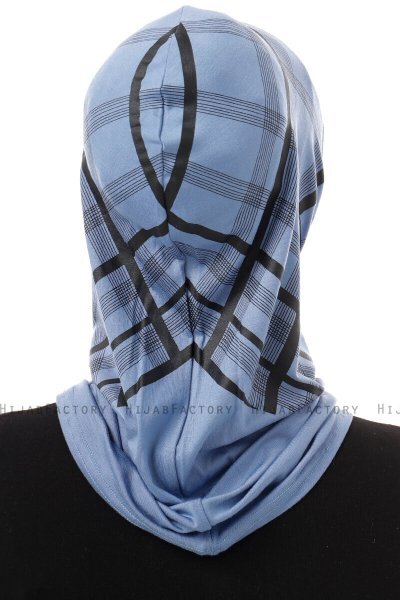 Ekose Plain - Indigo One-Piece Al Amira Hijab
