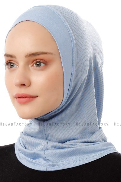 Wind Plain - Light Blue One-Piece Al Amira Hijab