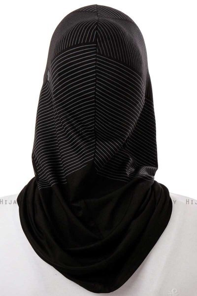 Wind Cross - Black & White One-Piece Al Amira Hijab