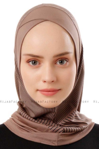 Wind Cross - Dark Taupe One-Piece Al Amira Hijab