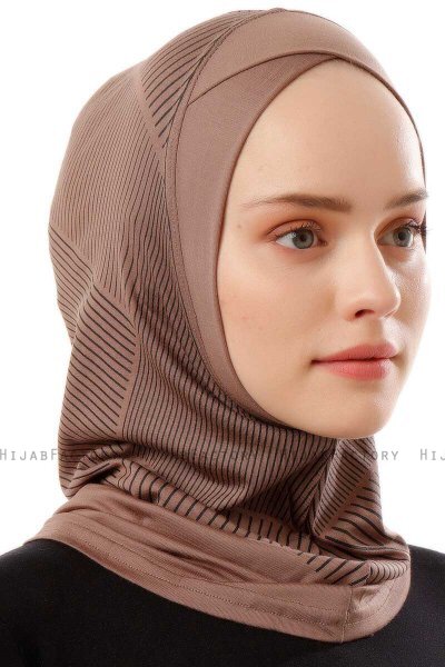 Wind Cross - Dark Taupe One-Piece Al Amira Hijab