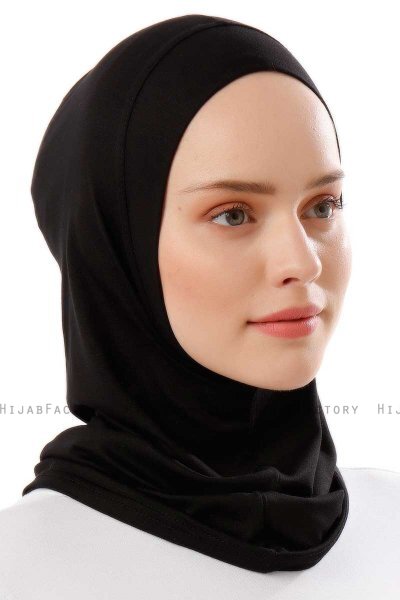 Logo Plain - Black & Gold One-Piece Al Amira Hijab