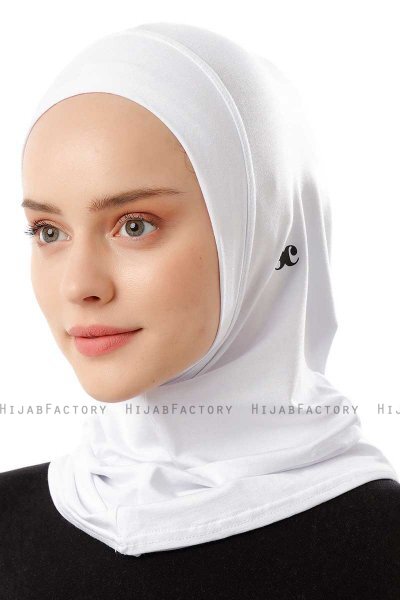 Logo Plain - White One-Piece Al Amira Hijab