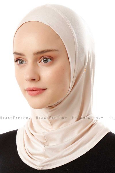 Logo Plain - Beige One-Piece Al Amira Hijab