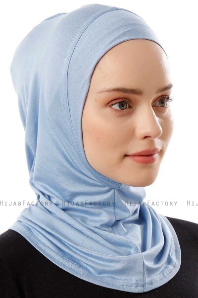 Logo Plain - Light Blue One-Piece Al Amira Hijab
