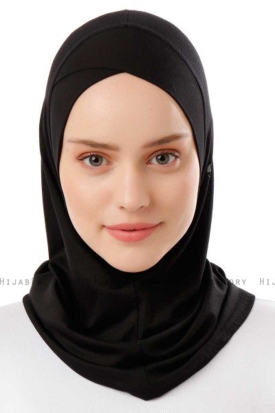 Logo Cross - Black & Light Grey One-Piece Al Amira Hijab