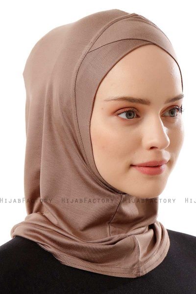 Logo Cross - Dark Taupe One-Piece Al Amira Hijab