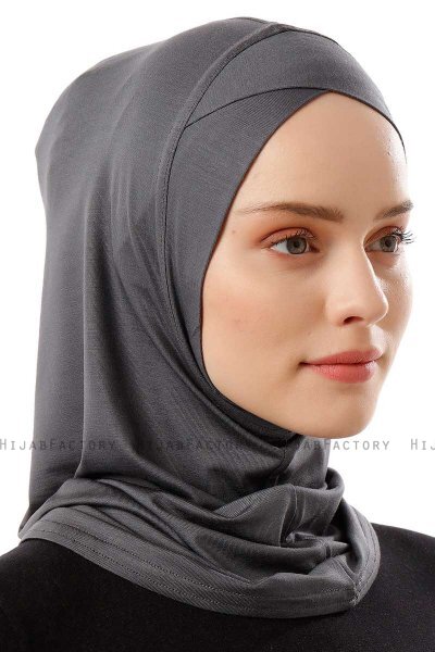 Logo Cross - Dark Grey One-Piece Al Amira Hijab