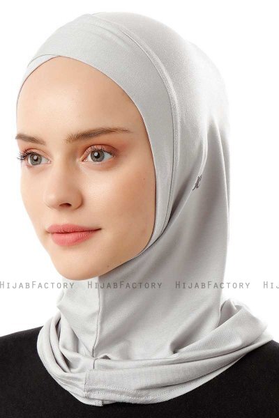 Logo Cross - Light Grey One-Piece Al Amira Hijab