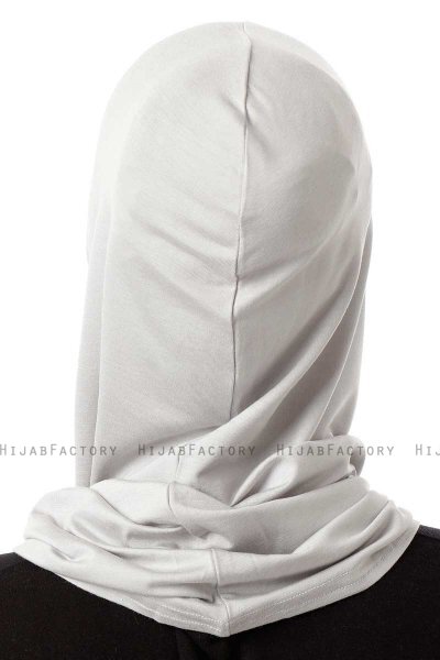 Logo Cross - Light Grey One-Piece Al Amira Hijab