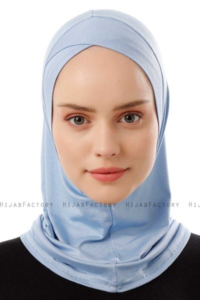 Logo Cross - Light Blue One-Piece Al Amira Hijab