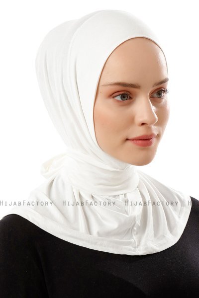 Sportif Plain - Creme Practical Viskos Hijab