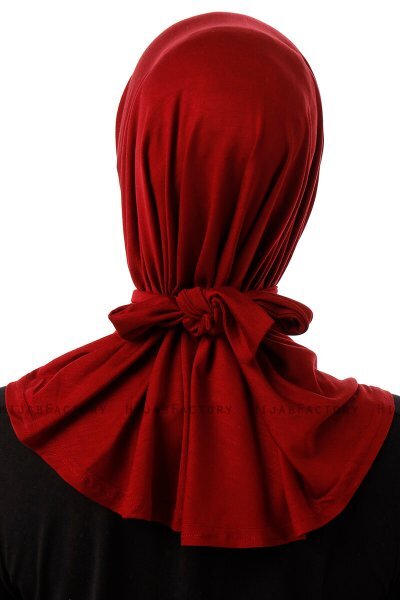 Sportif Plain - Bordeaux Practical Viskos Hijab