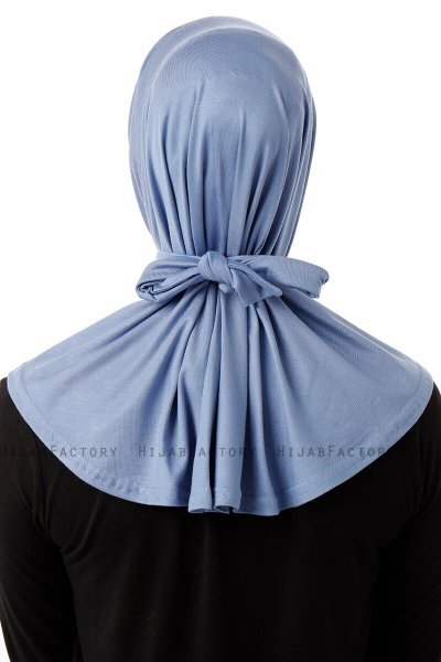 Sportif Plain - Indigo Practical Viskos Hijab