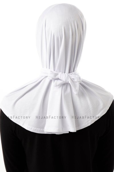 Sportif Cross - White Practical Viskos Hijab