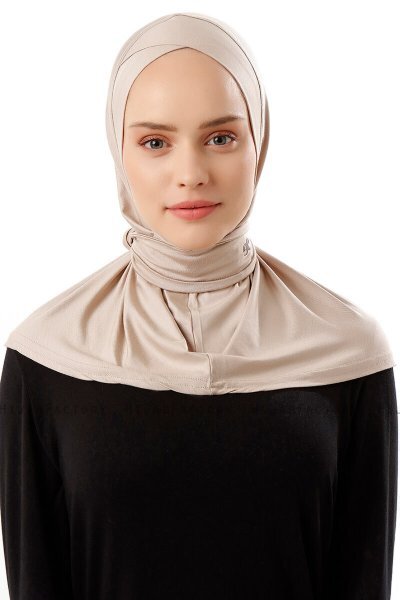 Sportif Cross - Light Taupe Practical Viskos Hijab