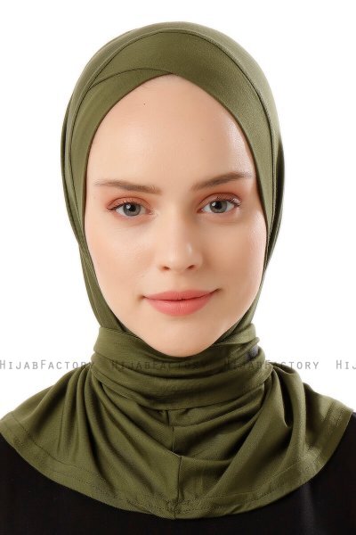 Sportif Cross - Khaki Practical Viskos Hijab