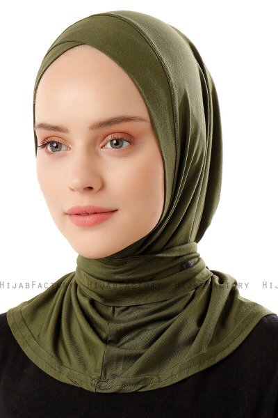 Sportif Cross - Khaki Practical Viskos Hijab