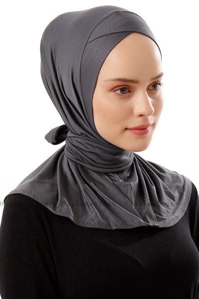 Sportif Cross - Dark Grey Practical Viskos Hijab