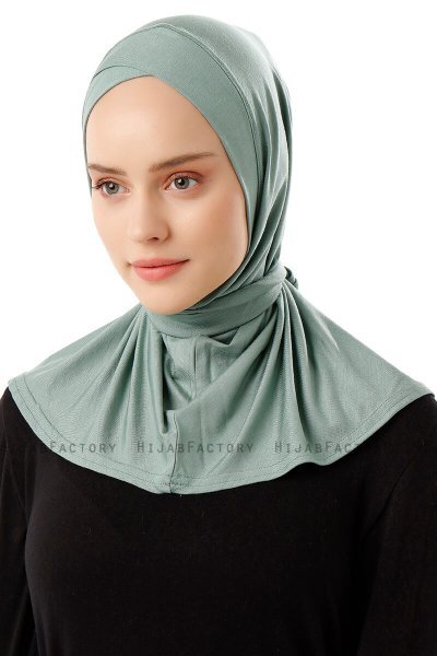 Sportif Cross - Green Practical Viskos Hijab
