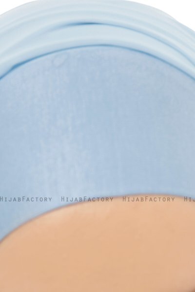 Alara Plain - Light Blue One Piece Chiffon Hijab