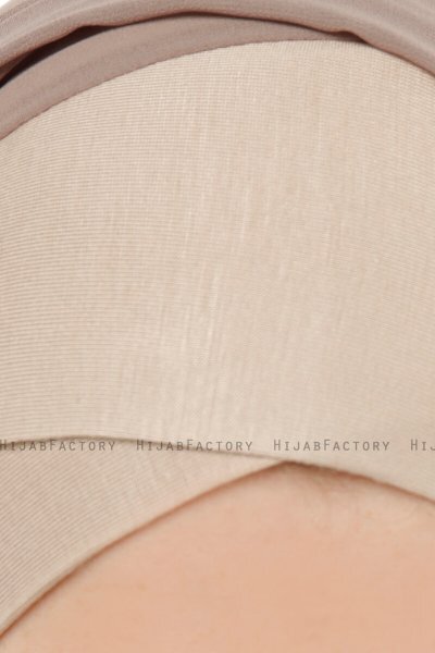 Alara Cross - Light Taupe One Piece Chiffon Hijab