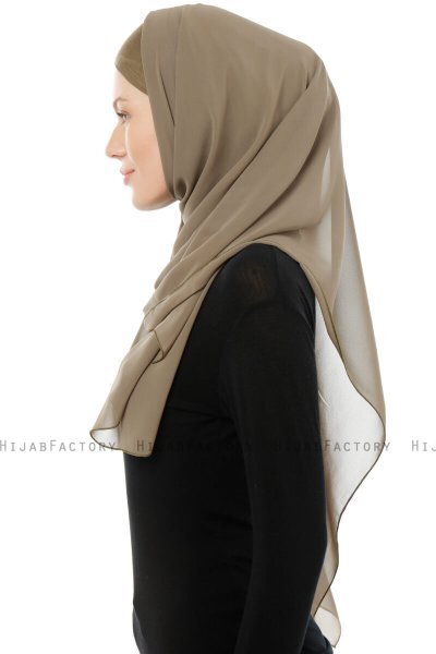 Alara Cross - Olive One Piece Chiffon Hijab