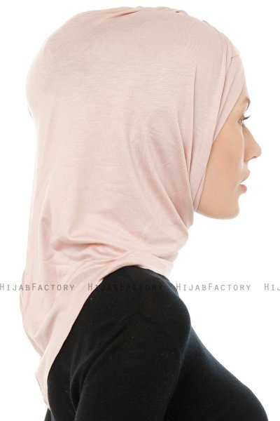 Isra Cross - Dusty Pink One-Piece Viskos Hijab