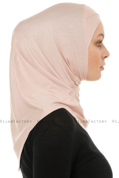 Hanfendy Cross Logo - Dusty Pink One-Piece Hijab
