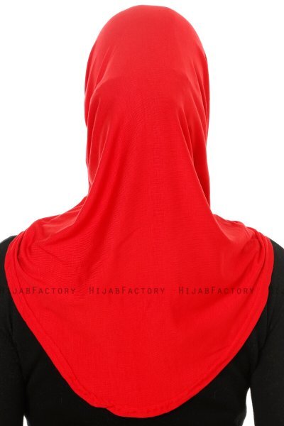 Hanfendy Cross Logo - Red One-Piece Hijab