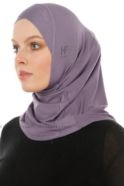 Hanfendy Cross Logo - Dark Purple One-Piece Hijab