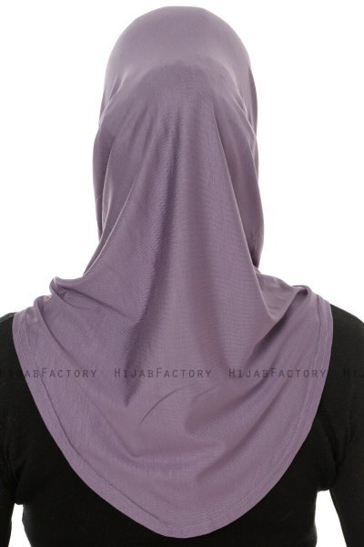 Hanfendy Cross Logo - Dark Purple One-Piece Hijab
