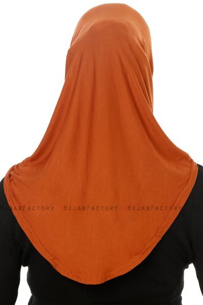 Hanfendy Cross Logo - Brick Red One-Piece Hijab
