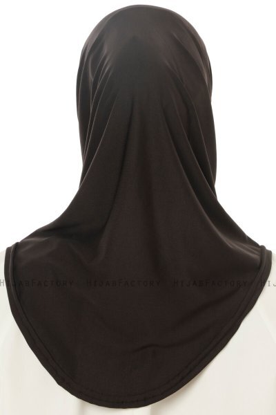 Micro Plain - Black One-Piece Hijab