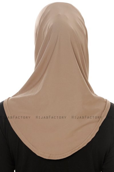 Micro Plain - Dark Taupe One-Piece Hijab