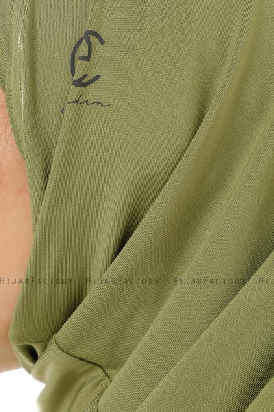 Micro Plain - Olive One-Piece Hijab
