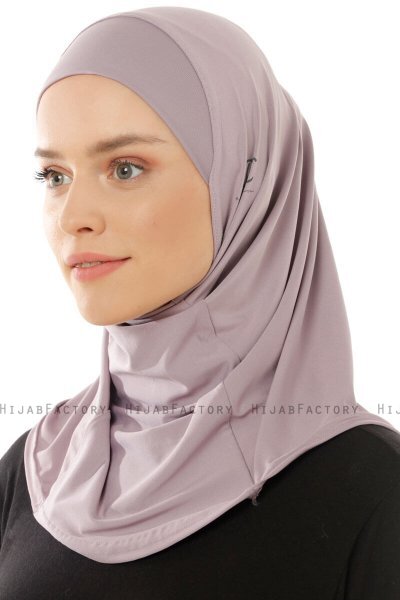 Micro Plain - Light Purple One-Piece Hijab