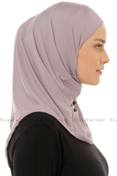 Micro Plain - Light Purple One-Piece Hijab