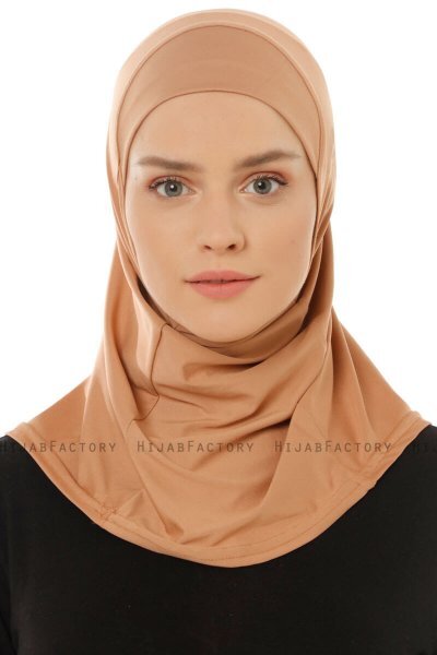 Micro Plain - Caramel One-Piece Hijab