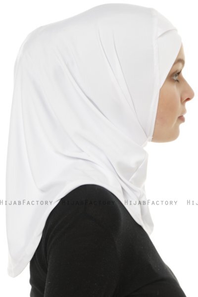 Micro Cross - White One-Piece Hijab