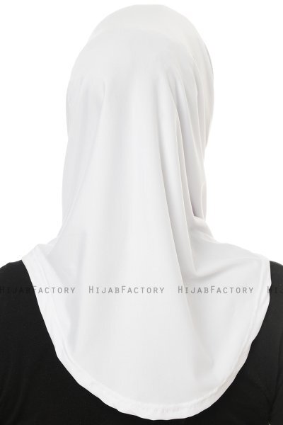 Micro Cross - White One-Piece Hijab