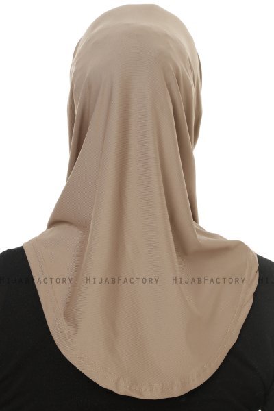 Micro Cross - Dark Taupe One-Piece Hijab