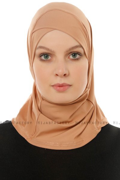 Micro Cross - Caramel One-Piece Hijab