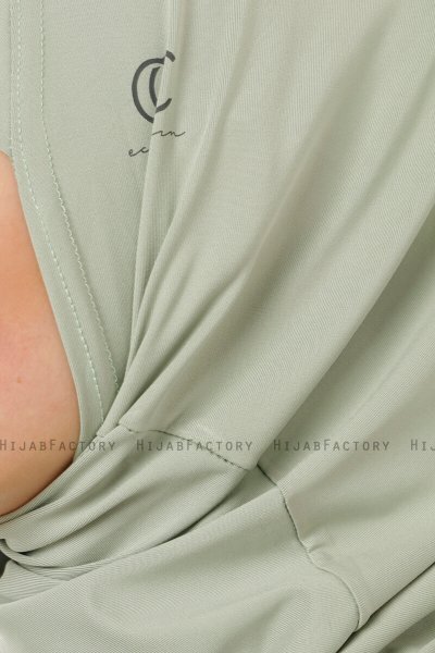 Micro Cross - Green One-Piece Hijab