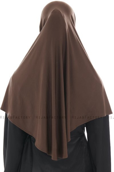 Ajda - Brown Zipper Hijab