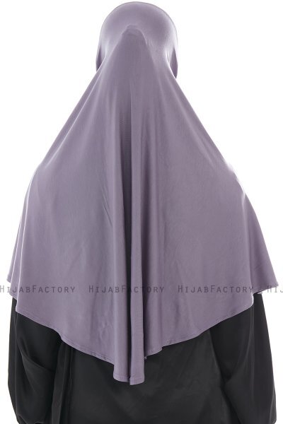 Ajda - Dark Purple Zipper Hijab