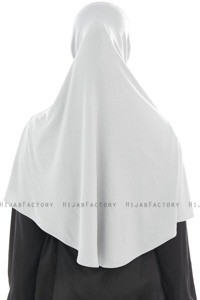 Ajda - Light Grey Zipper Hijab