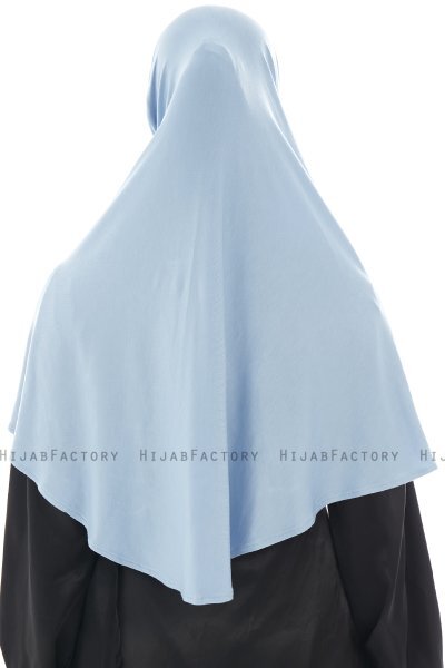 Ajda - Light Blue Zipper Hijab