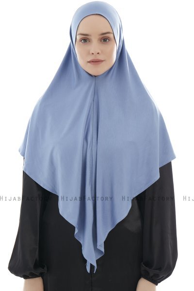 Ajda - Indigo Zipper Hijab